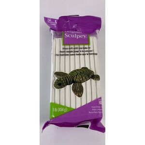 Original Sculpey Oven-Bake Clay White 1lb 454g Polymer Modeling Clay S01